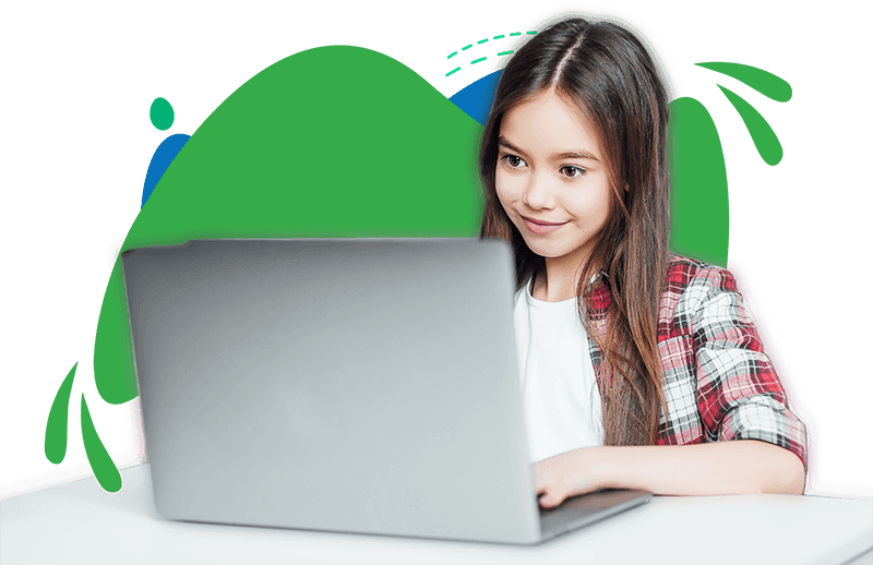 A student learning IT skills through the ITFS programme