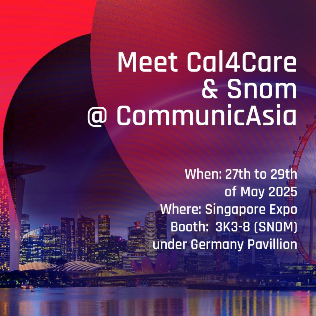 Join Snom and Cal4Care at Communicasia 2025, booth 3K3-8